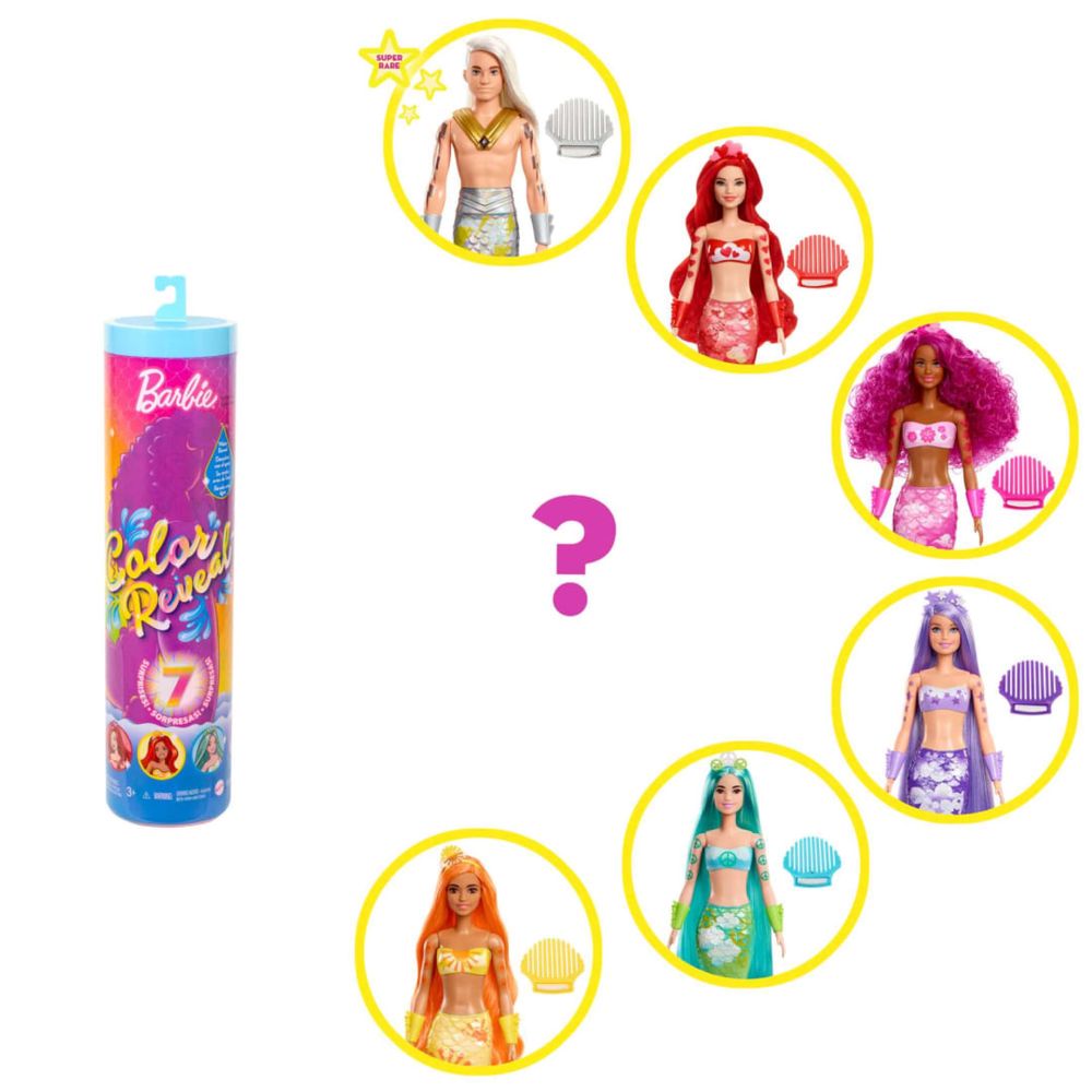 Барби русалка. Barbie color riveal