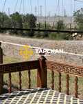 Топчан для загородного дома и дачи, беседки с резьбой тапчан 52C