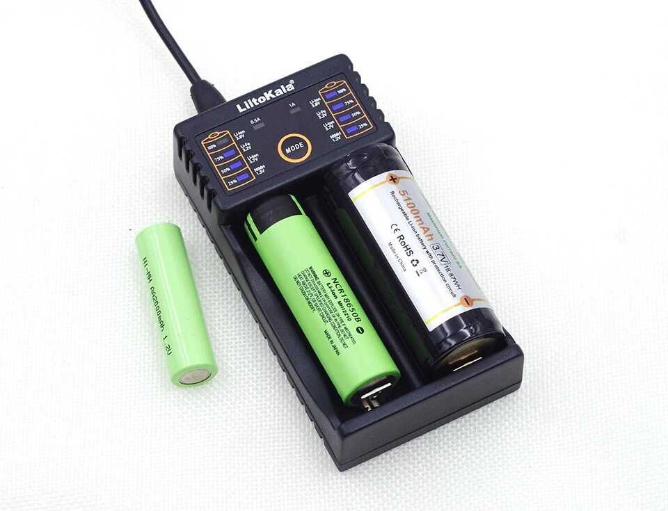 Новое Зарядное устройство LiitoKala Lii-202 +блок питания 5V/2А