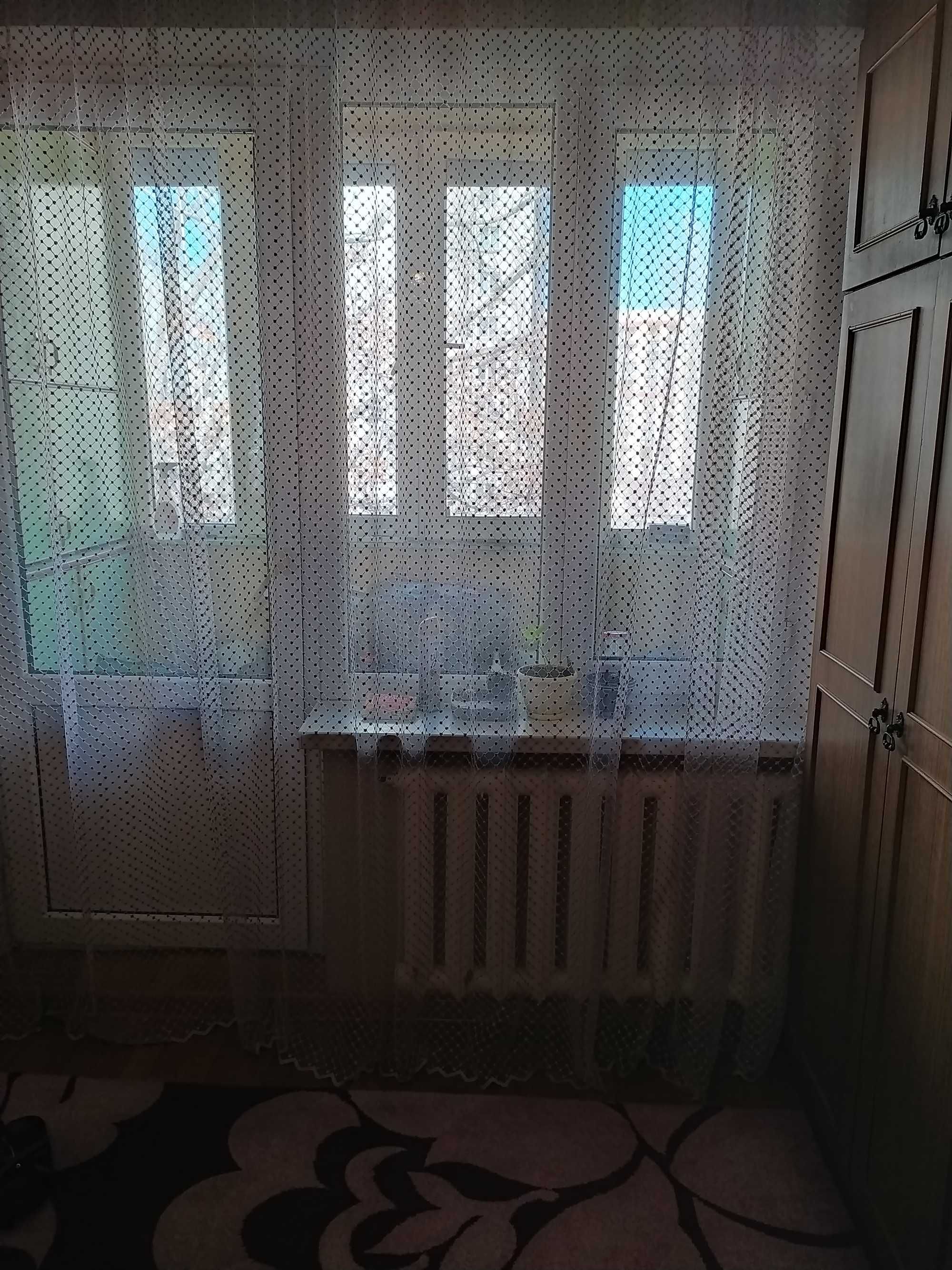 Тюль розовый с вышивкой Турция и органза с волной