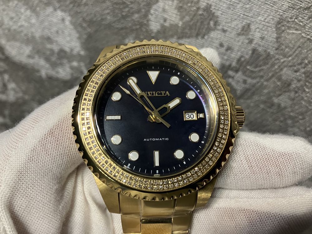 Часы мужские, с бриллинтами, Style Rolex