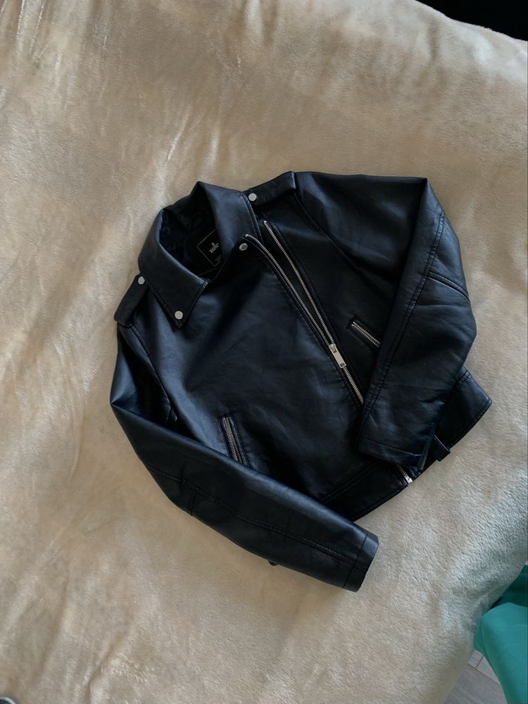Кожанка косуха женская zara
