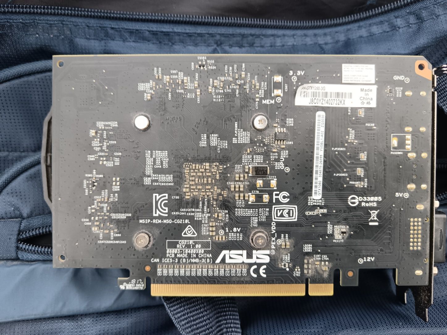 Видеокарта gtx 1050 3gb asus