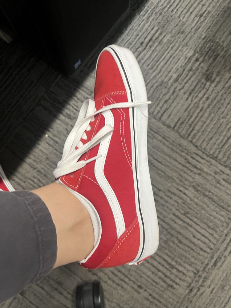 Новые ванс красные vans