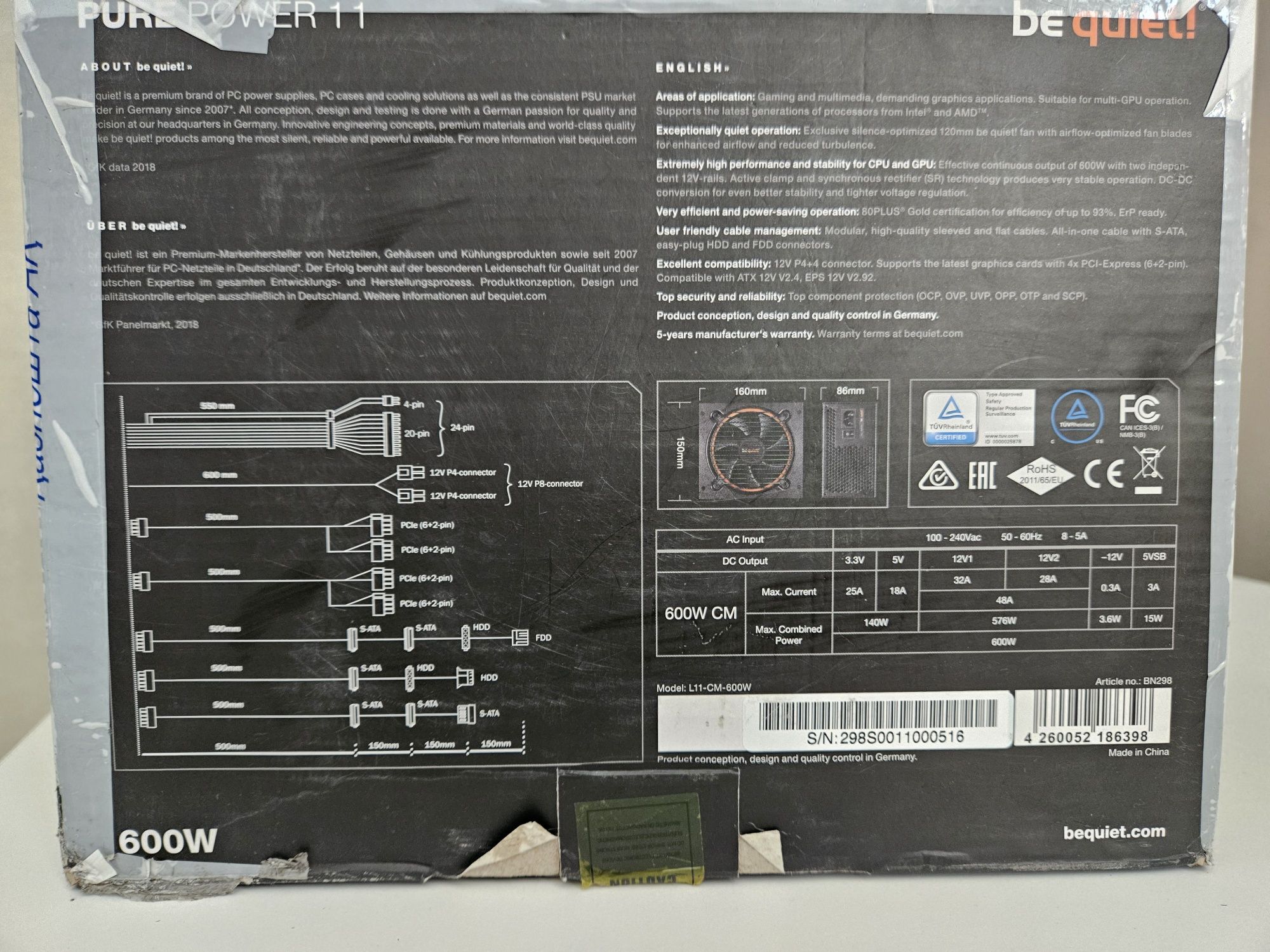 be quiet pure power 11 600w
