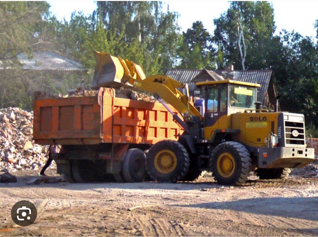 Услуга фронтальго погрузчика эксковатор погрузчика  услуга самосва