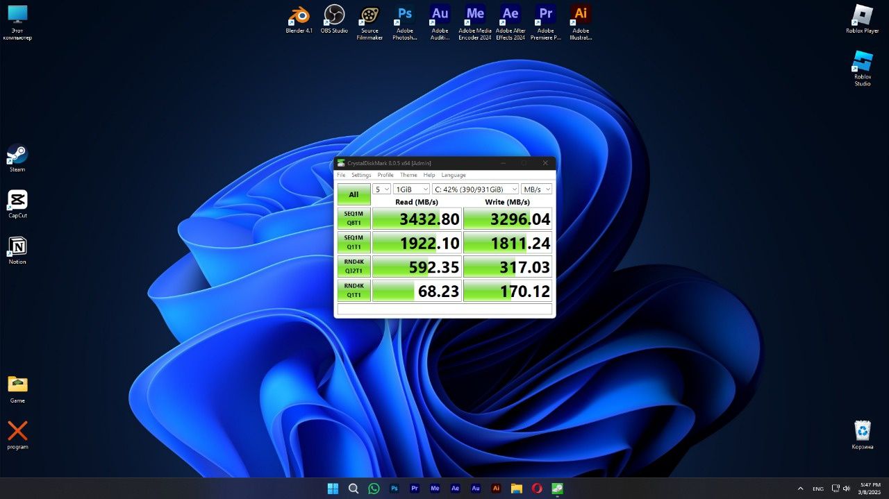 Игровой ПК с RTX 4060 и 16 ГБ ОЗУ – Мощь для настоящих геймеров!