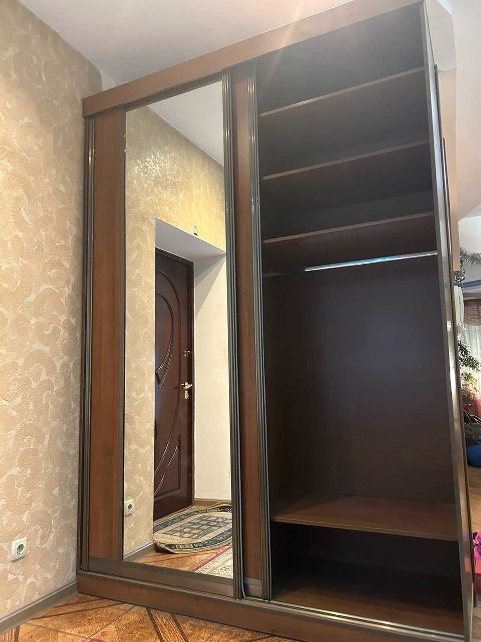 Шкаф в прихожую с выдвижной штангой