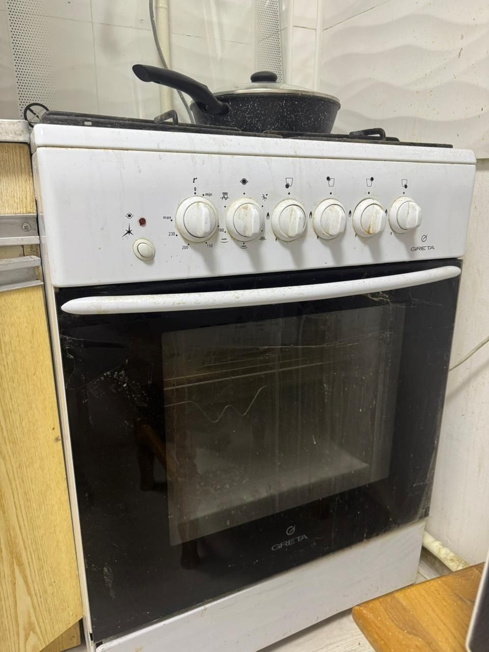 Газовый плита рабочий