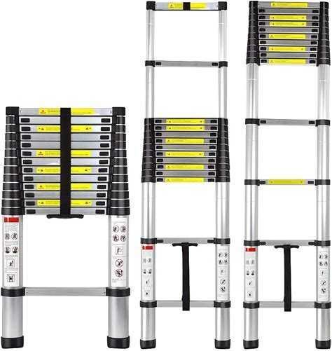 Лестница телескопическая 13 ступеней, 3.8м, FitGood STR-1038