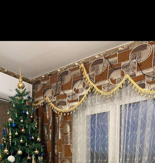 комплект штор с ламбрекеном