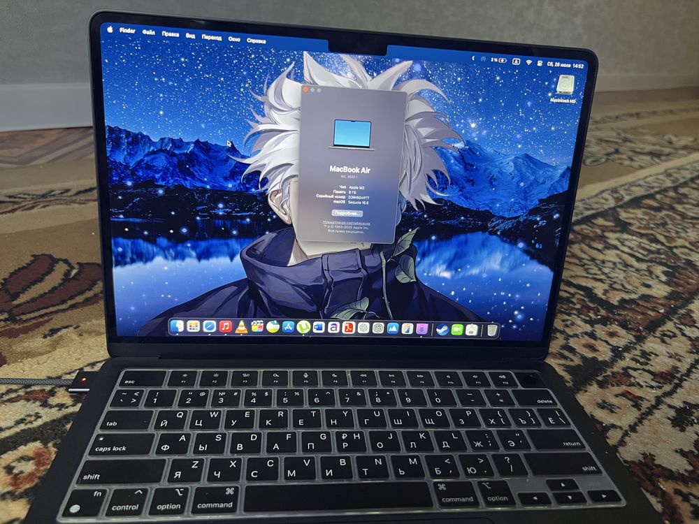 Macbook air 13 m2 256Gb