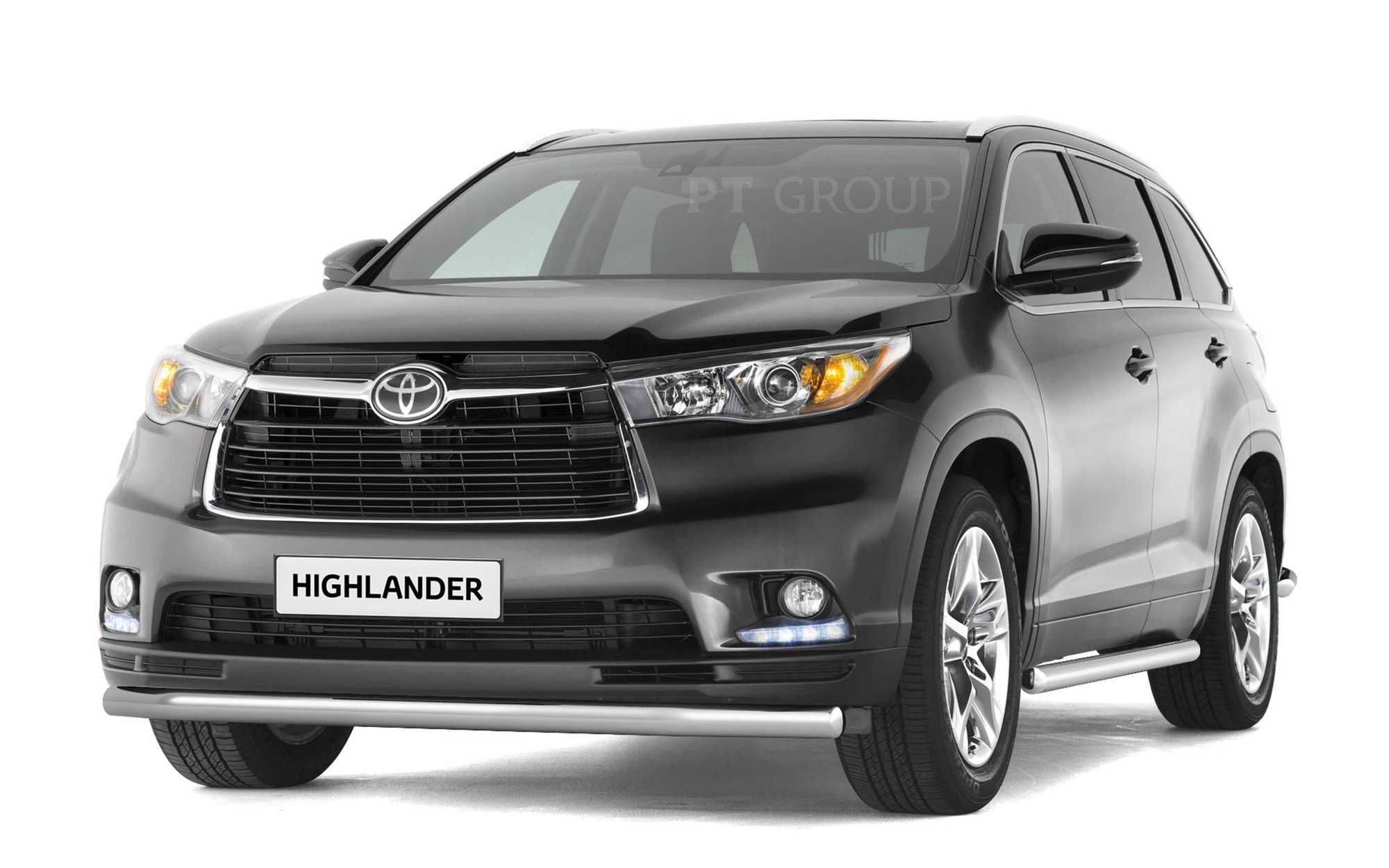 Защита переднего бампера 63мм для TOYOTA Highlander от 2014 г.в.