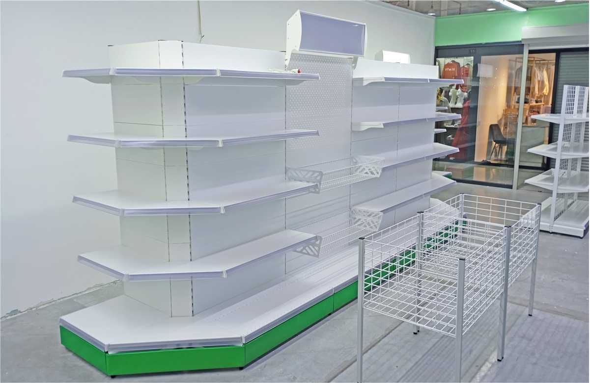 Современные решения для магазинов, торговые стеллажи aets