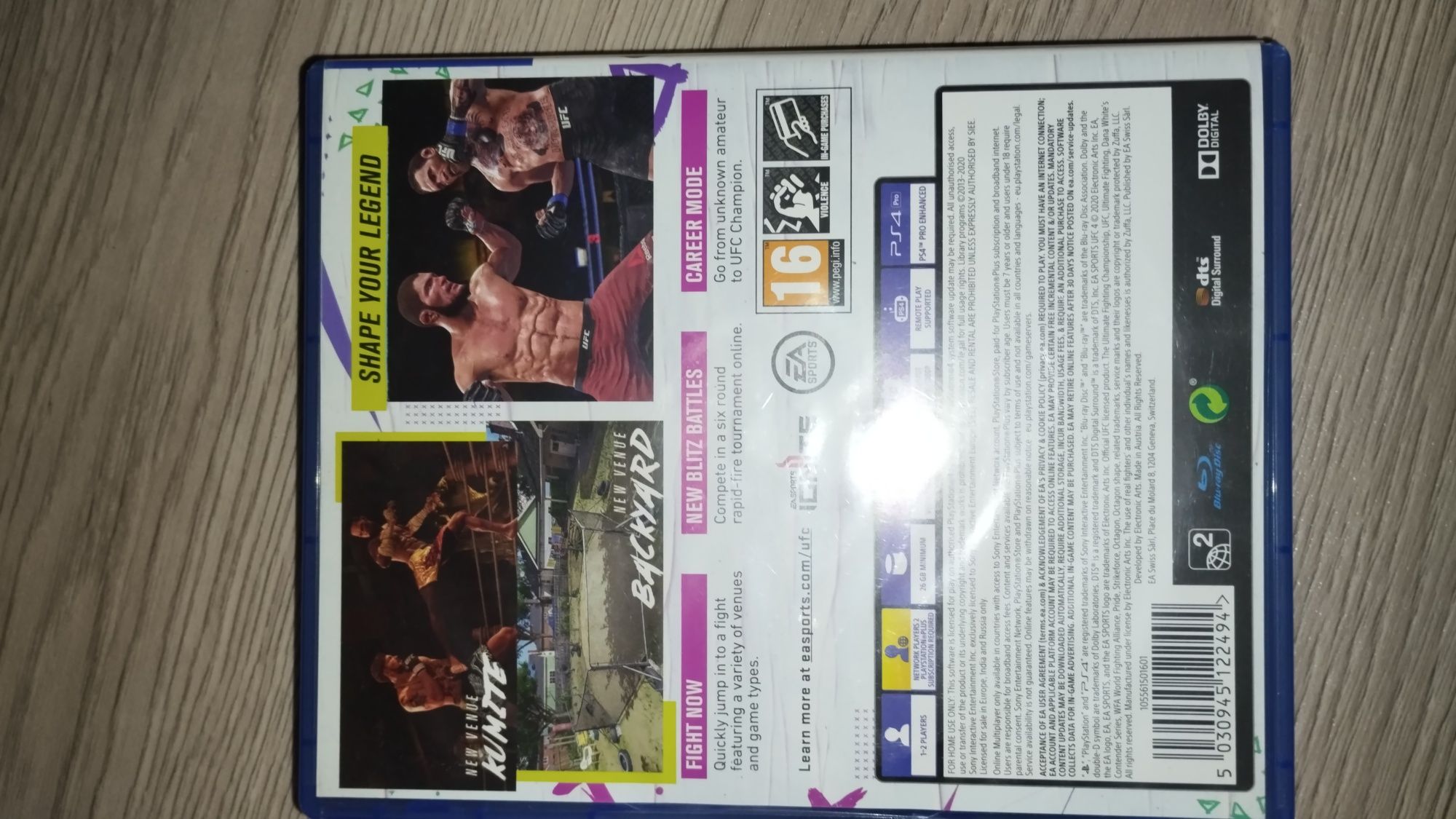 Диск UFC 4 (PS4) – отличное состояние