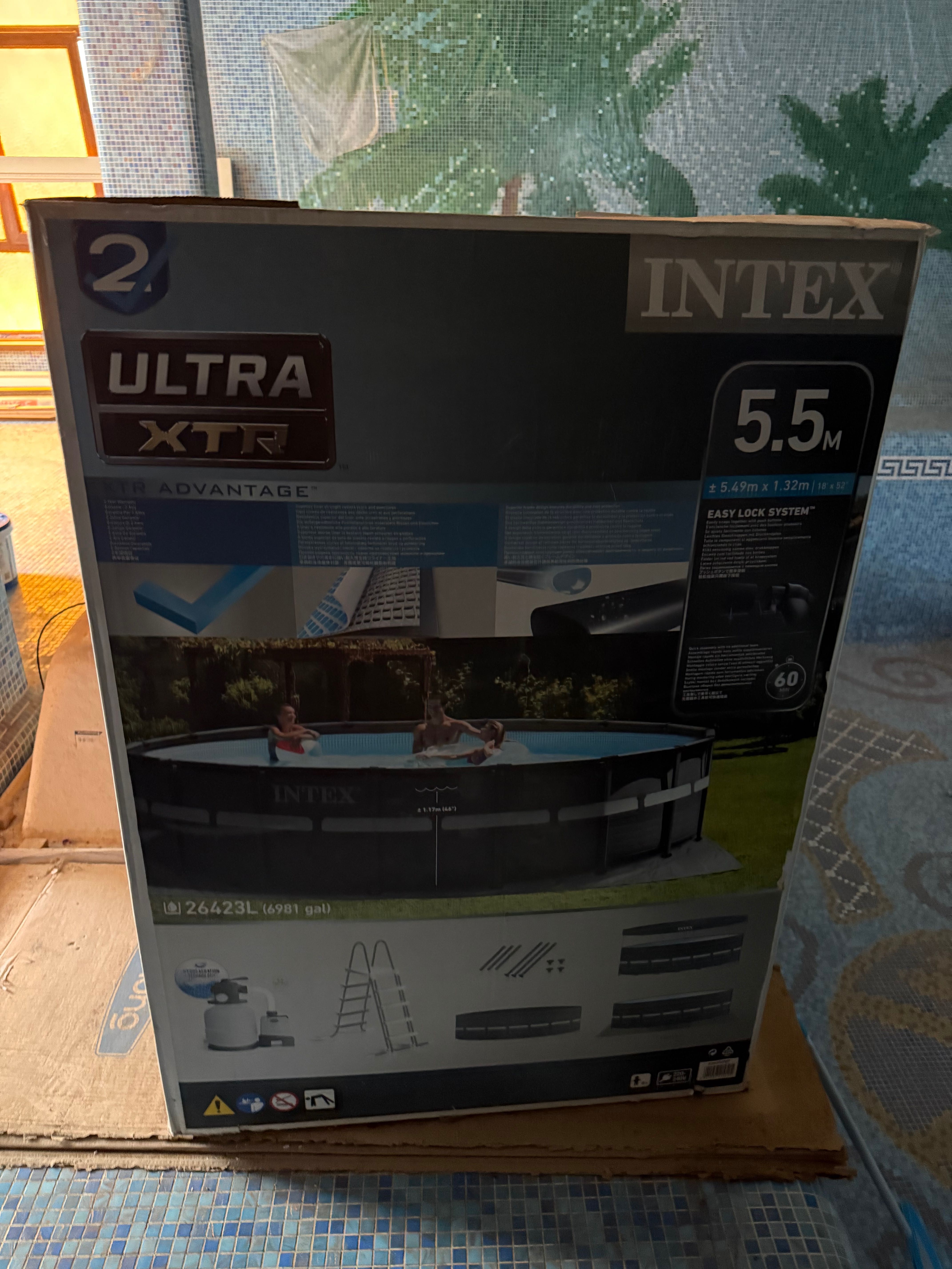 Бассейн Каркасный Ultra Frame 550 х 132 см, INTEX, фильтр и насос,