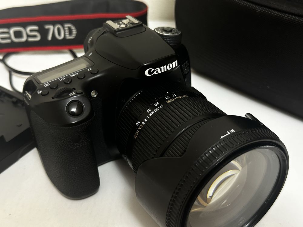 Canon 70D + Объектив Sigma 18-50mm 2.8f