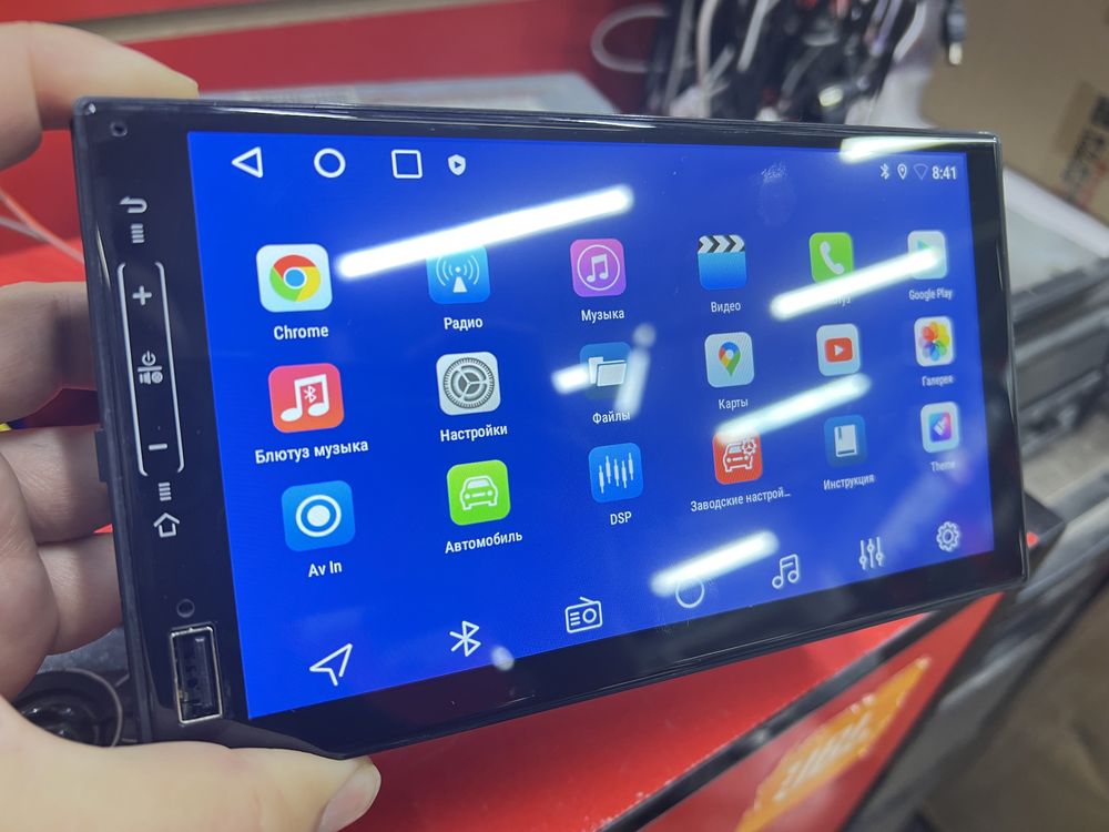 2дин Андроид магнитола 7»дюйм магнитафон с IPS CarPlay Память 2гб 32гб
