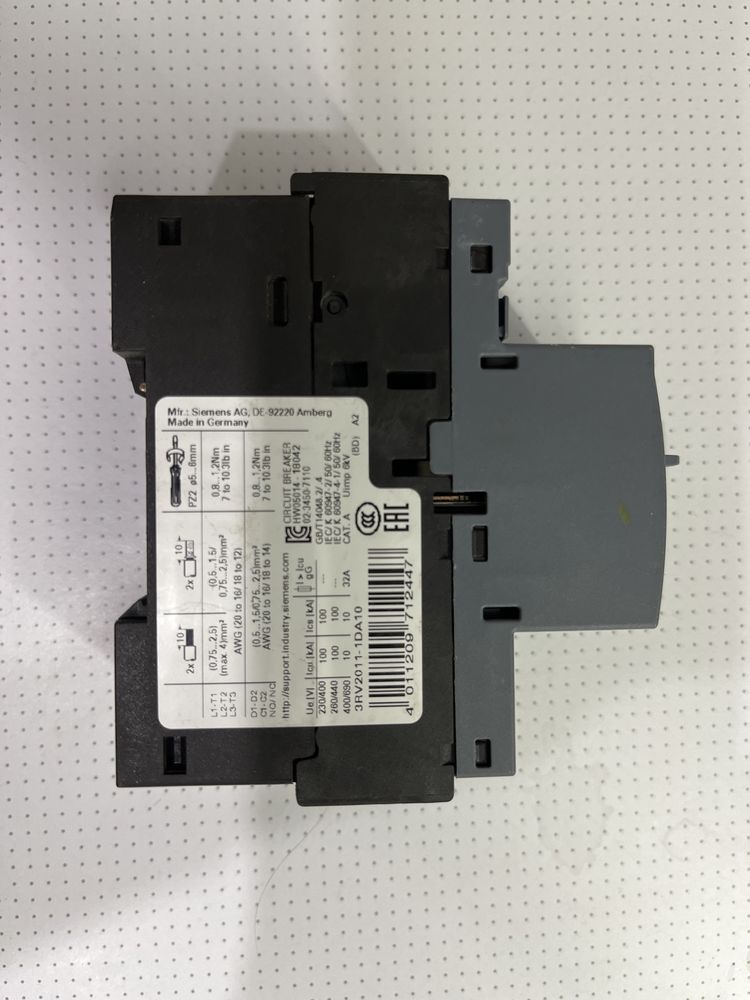 Автомат защиты двигателя SIEMENS 3RV2011-1JA10