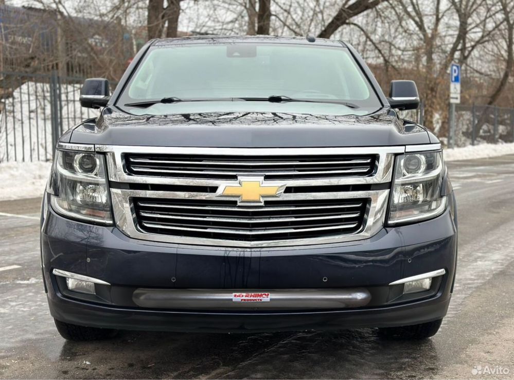 Защита бампера на Chevrolet Tahoe 2014+