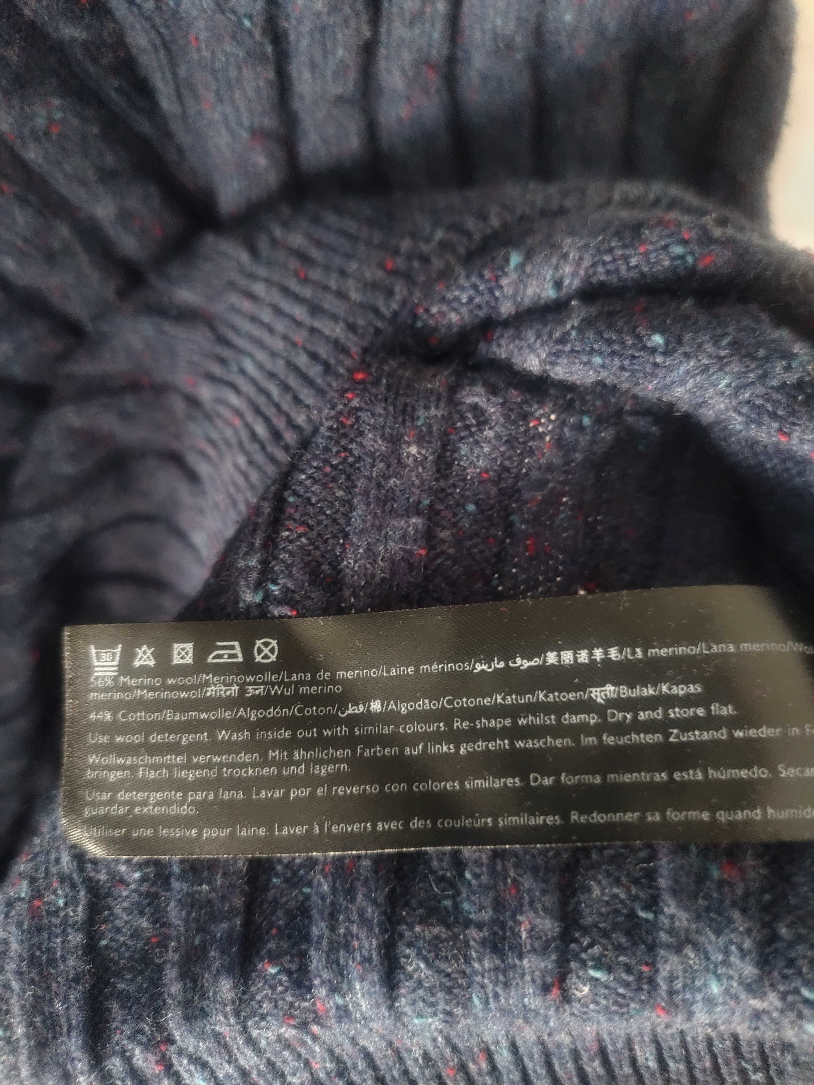 Свитер Jack Wills шерсть мериноса и хлопок. Премиум.