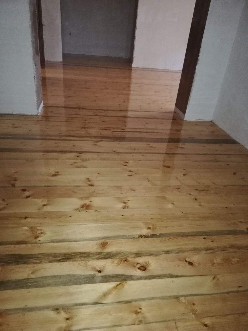 Деревянный пол шлифовка