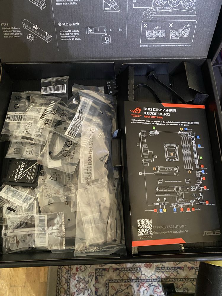 Мат. плата asus rog crosshair x870e hero