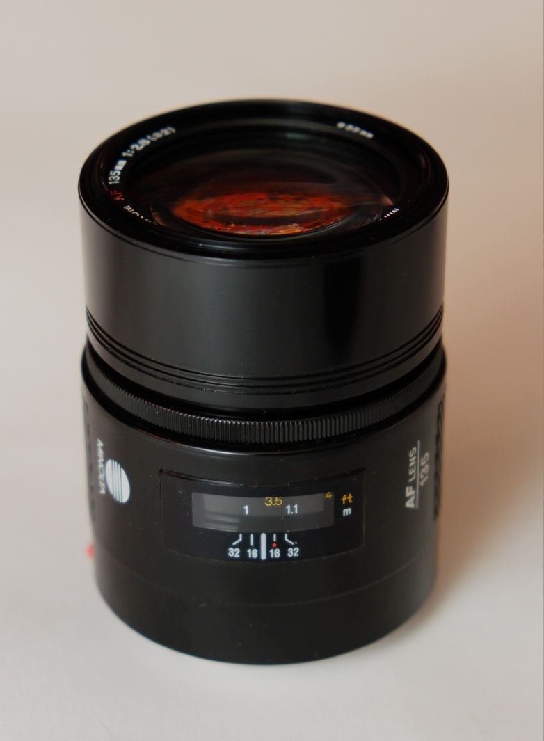 Легендарный Minolta Maxxum (байонет Sony A) 135/2.8 коллекционный