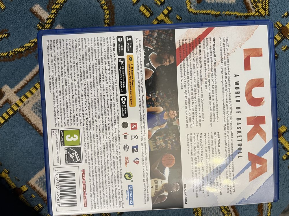 NBA2K22 игра для пс5