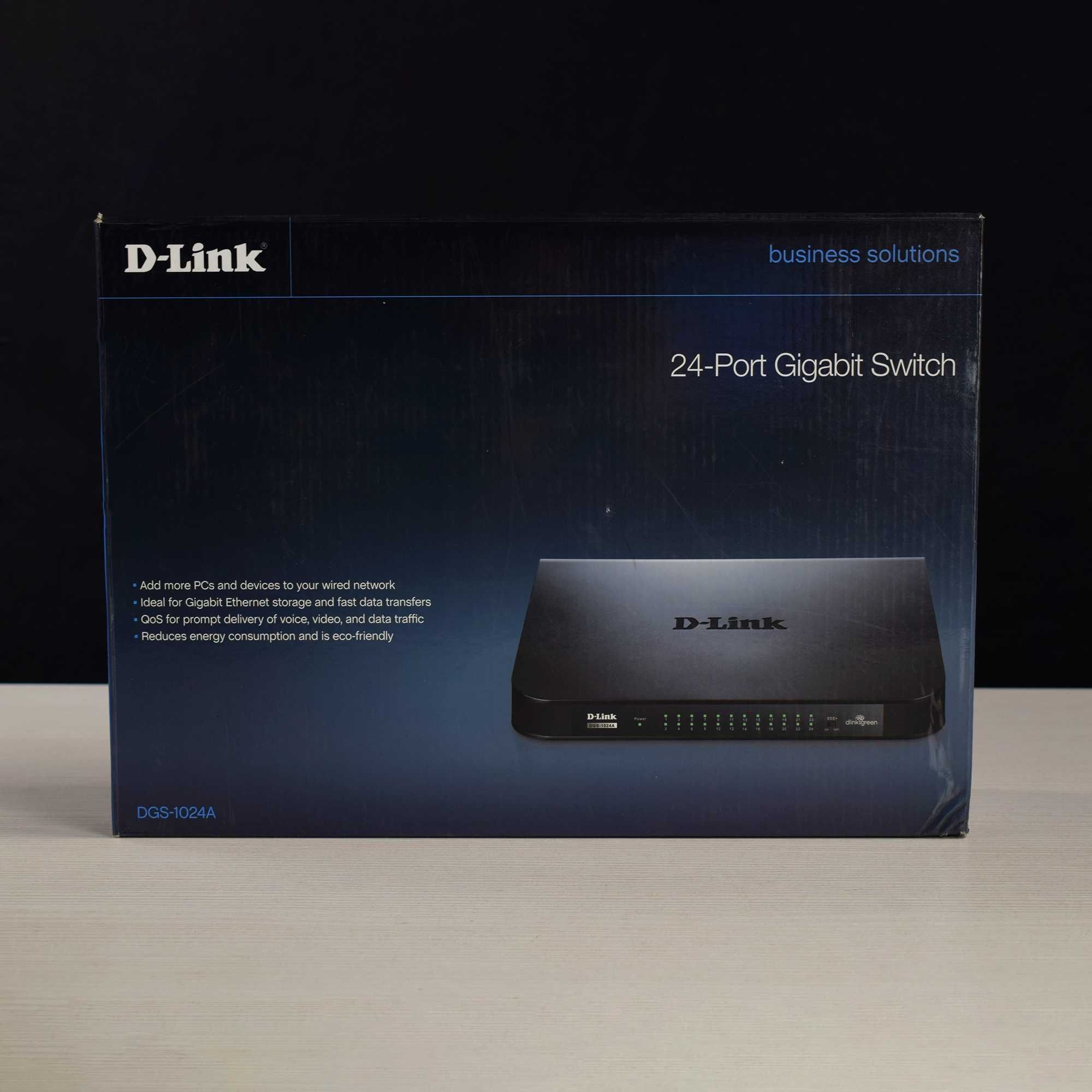 D-Link DGS-1024A — гигабитный коммутатор - Хорошее состояние!
