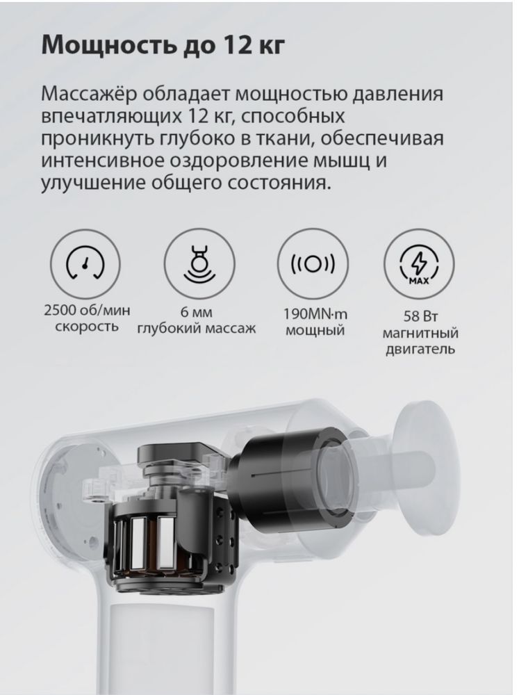 Массажер Xiaomi Mijia Fascial Gun 2С. осталось 6шт
