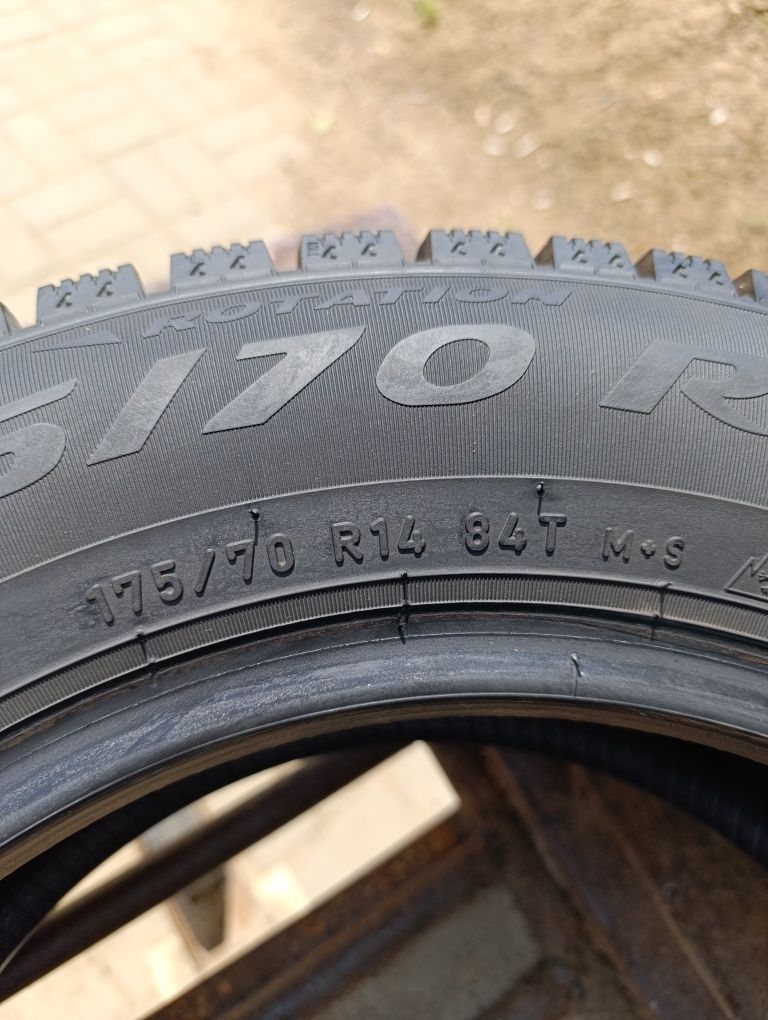 Зимняя шипованная резина PIRELLI zero  175/70/14