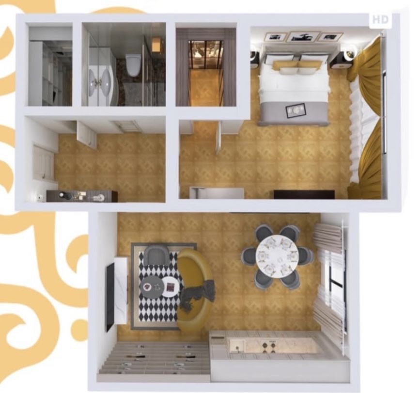 Продам 1-комн квартиру в Атырау ЖК Asyl Park ул.Курмангазы, дом 8/2
