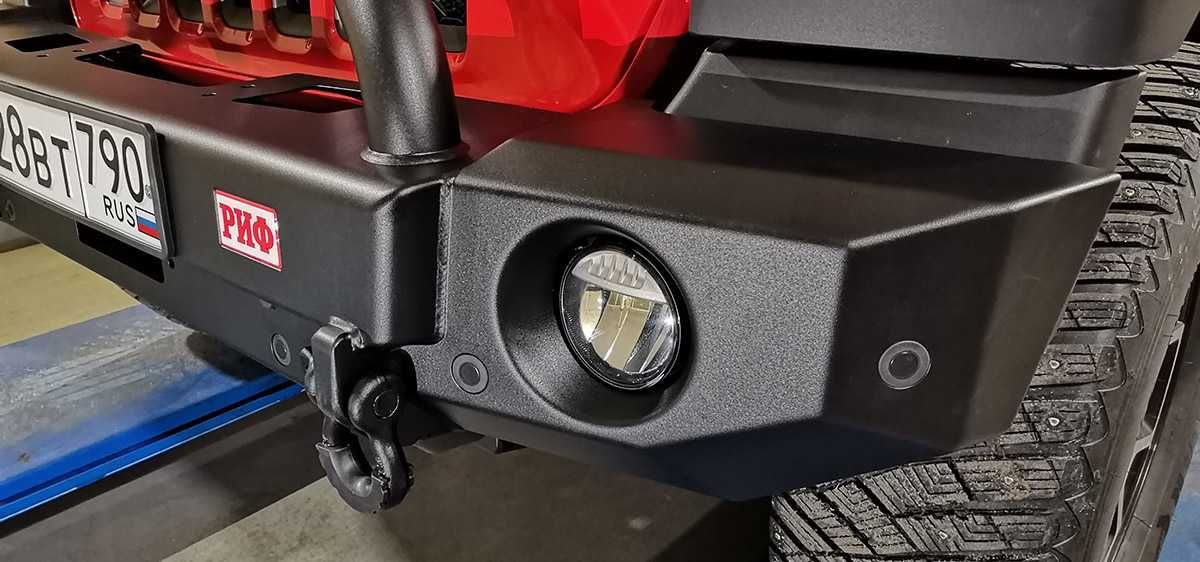 Бампер РИФ силовой передний Jeep Wrangler