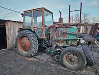 Продам трактор ЮМЗ с прицепом ПТС-40 и косилкой