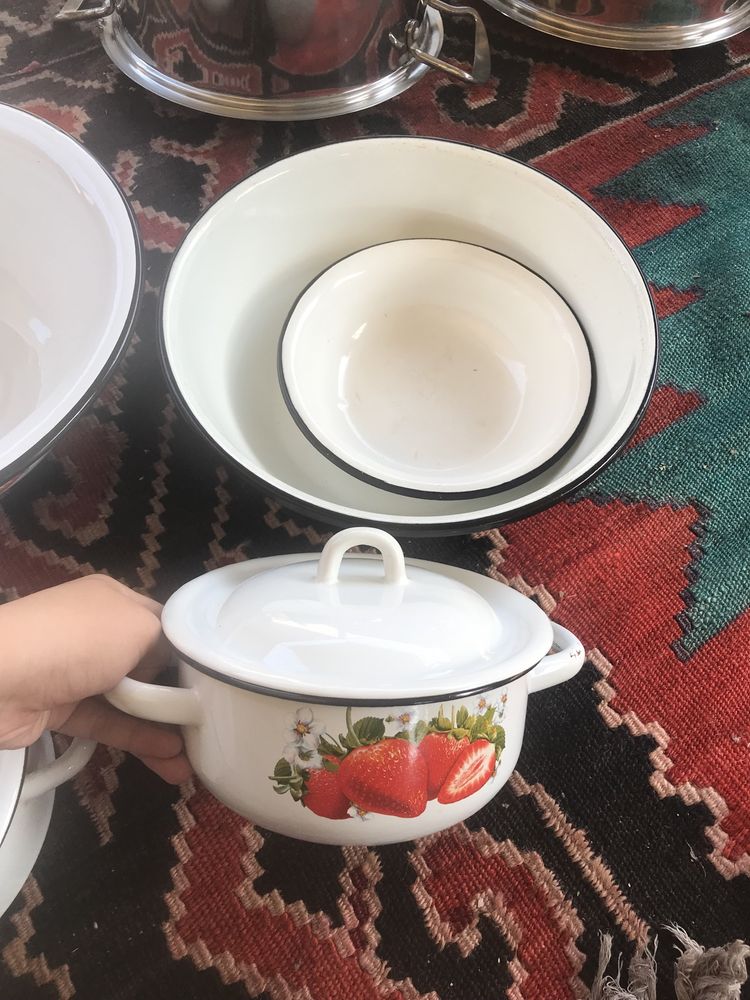 Каструля эмалированная