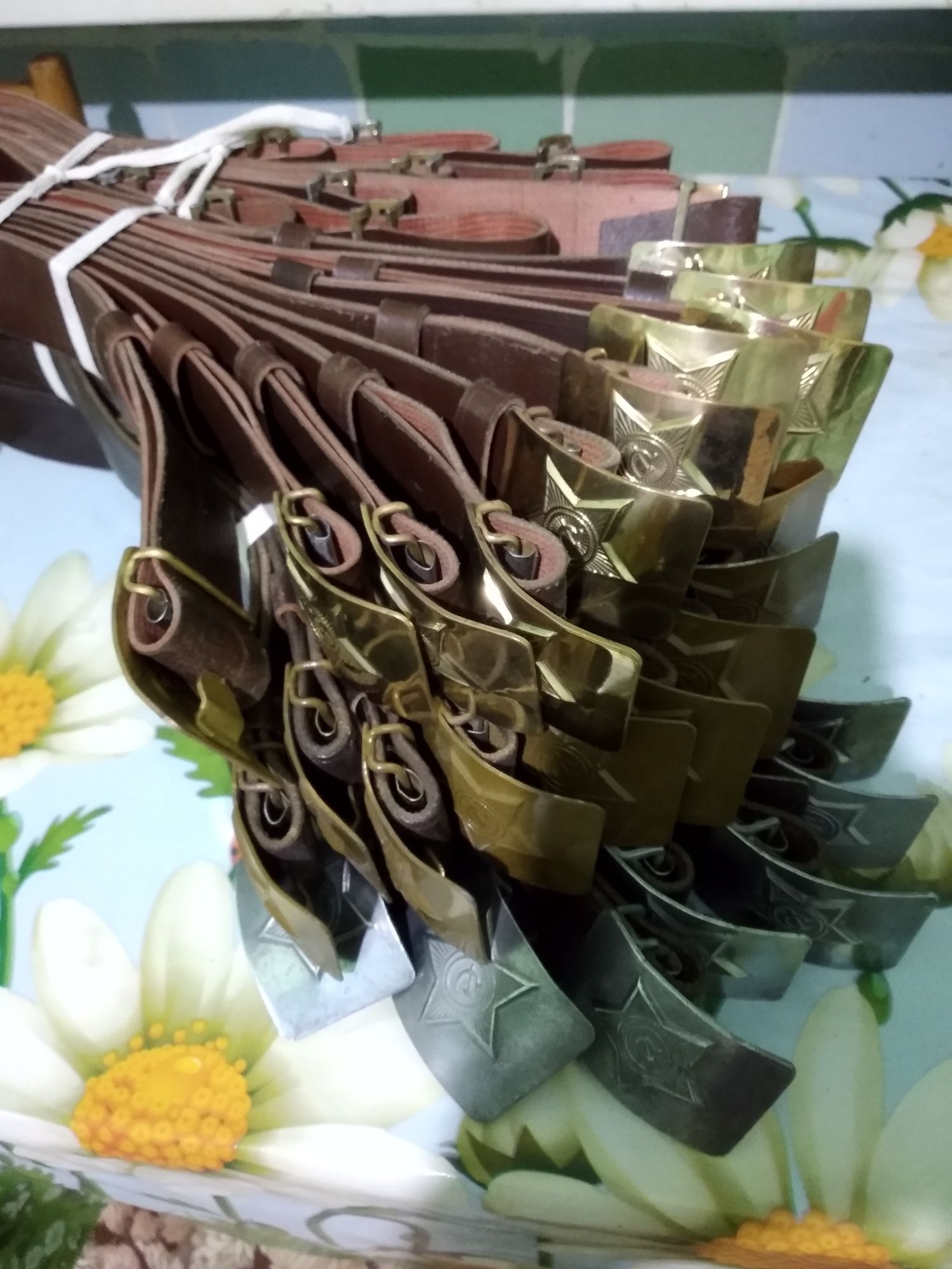 Ремень солдатский кожанный СССР
