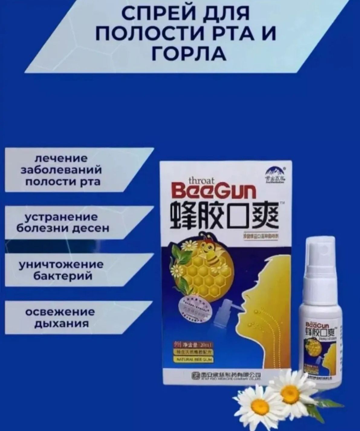 Прополисный спрей для горла