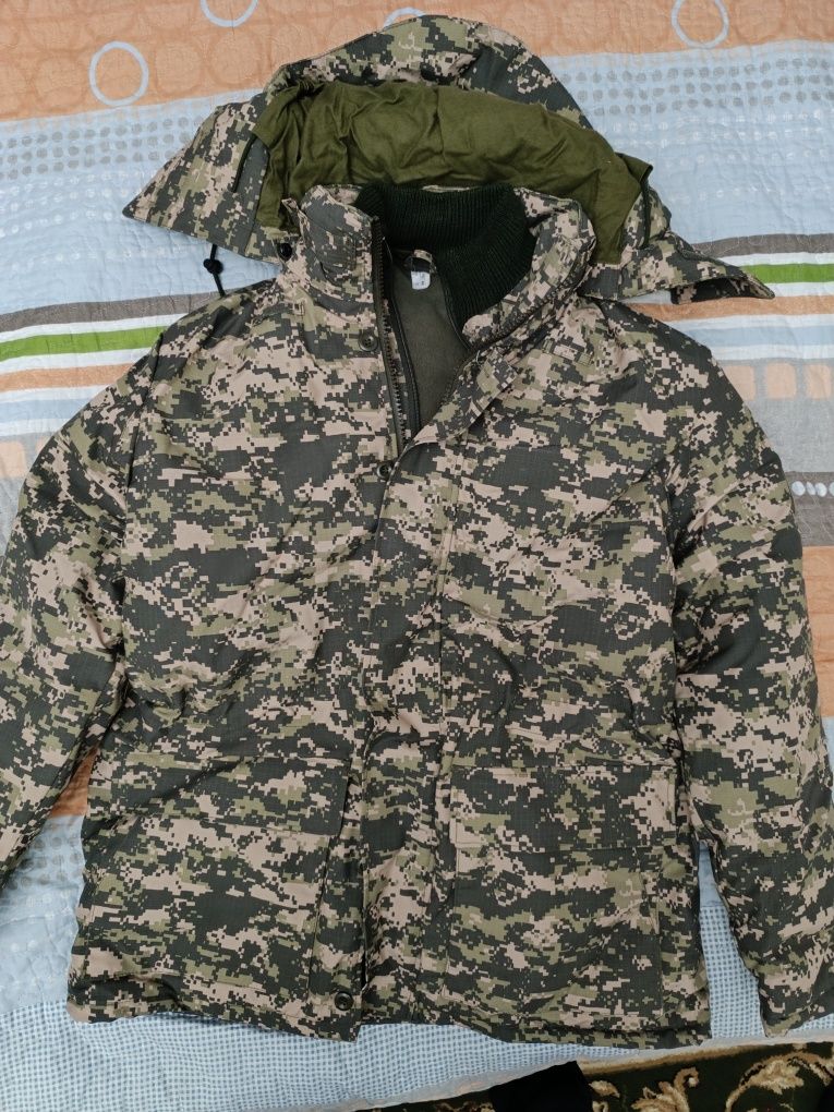 Военный комуфлированный бушлат