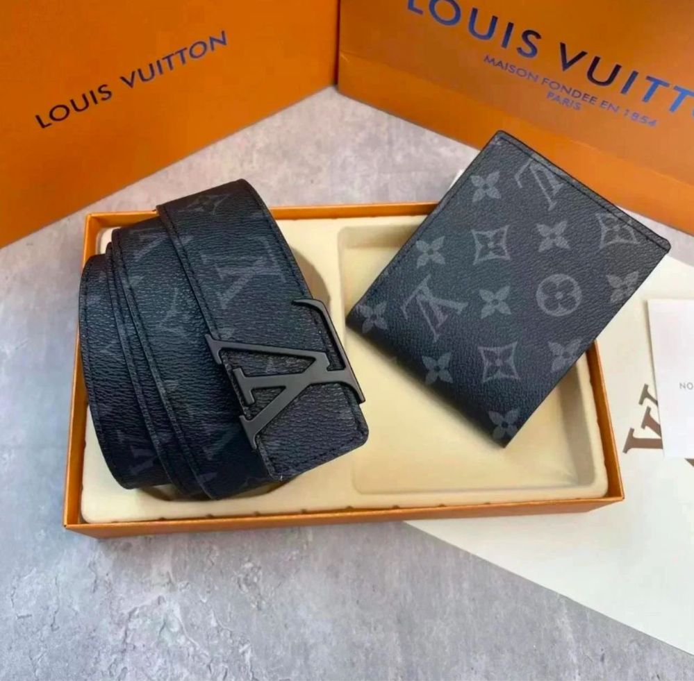 Ремень и кошелек Loui vuitton