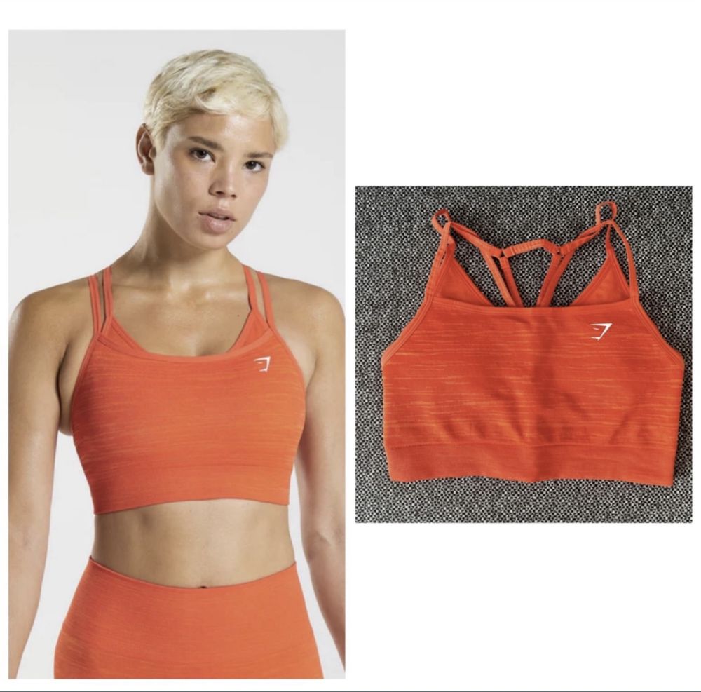 Gymshark оригинал шорты топ бра женский спортивный костюм фитнес