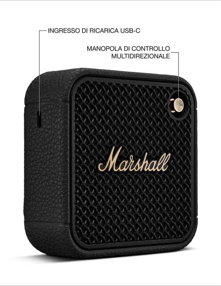 Портативная колонка Marshall M4 — мощный звук в стильном корпусе!