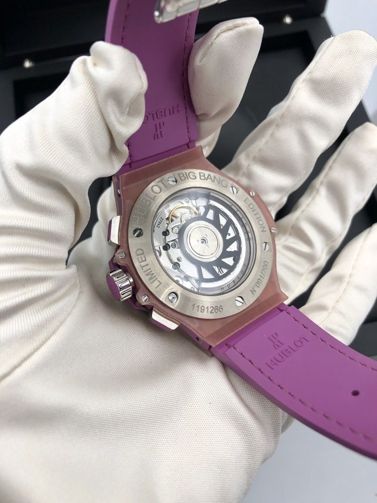 Швейцарске часы Hublot Big Bang Tutti Frutti purple linen