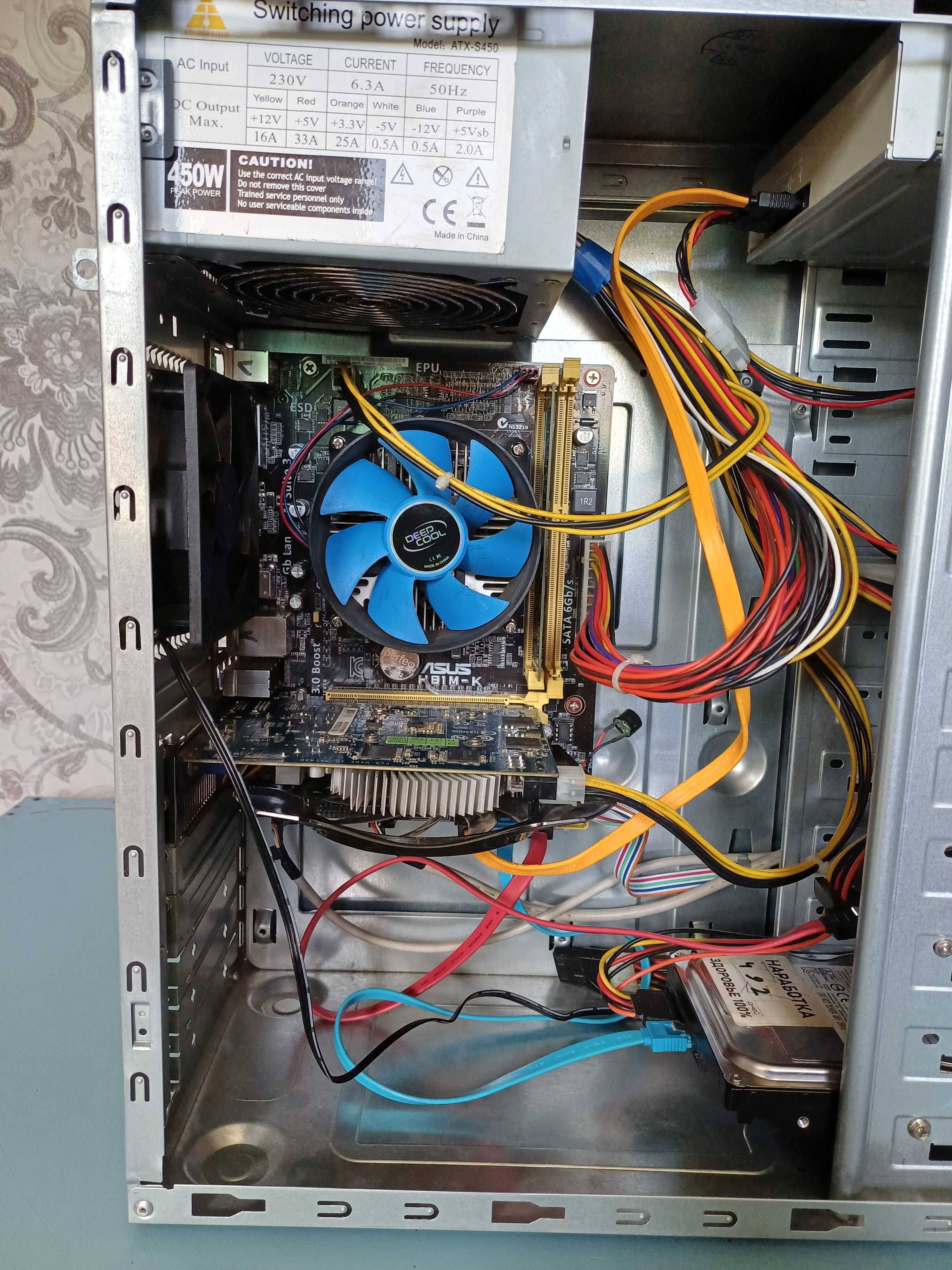 Системный блок на i5-4590 ОЗУ 16 GB NVIDIA GT 1030 на 2 GB