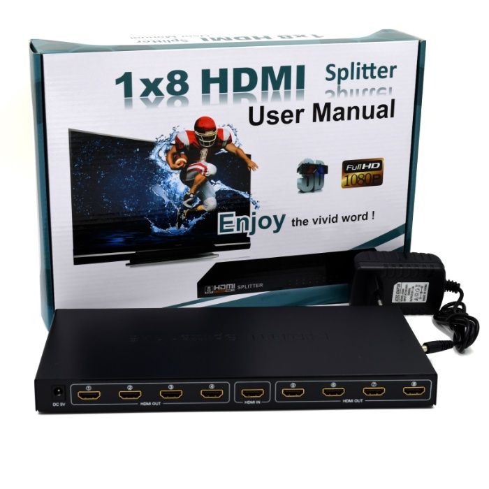 HDMI splitter v 1.4 (сплиттер, разветвитель) 2,4,8,-портов
