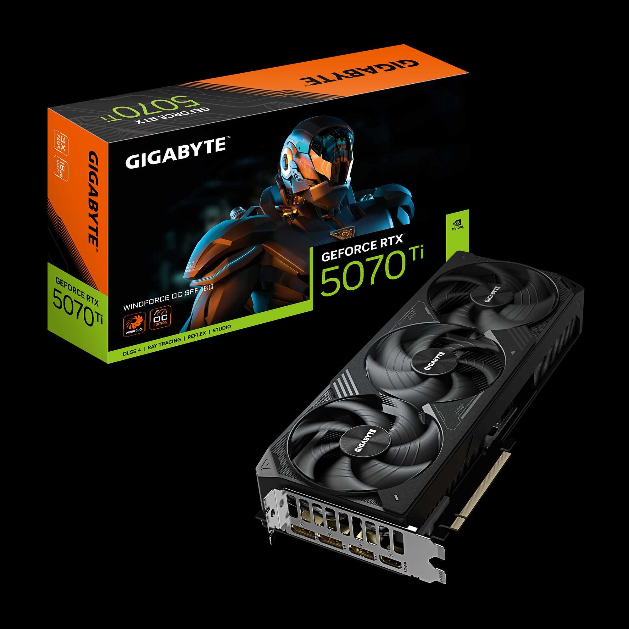 Новые Видеокарты Gigabyte RTX 5070 Ti  16G