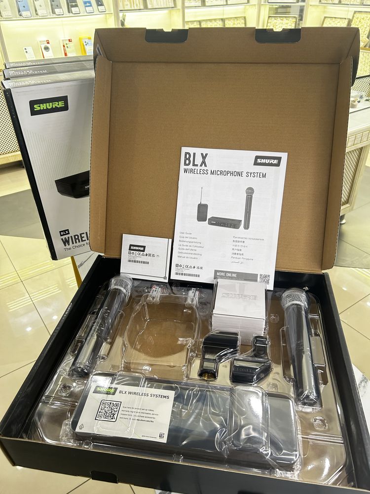 Беспроводная вокальная система wireless dual vocal system BLX288/SM58