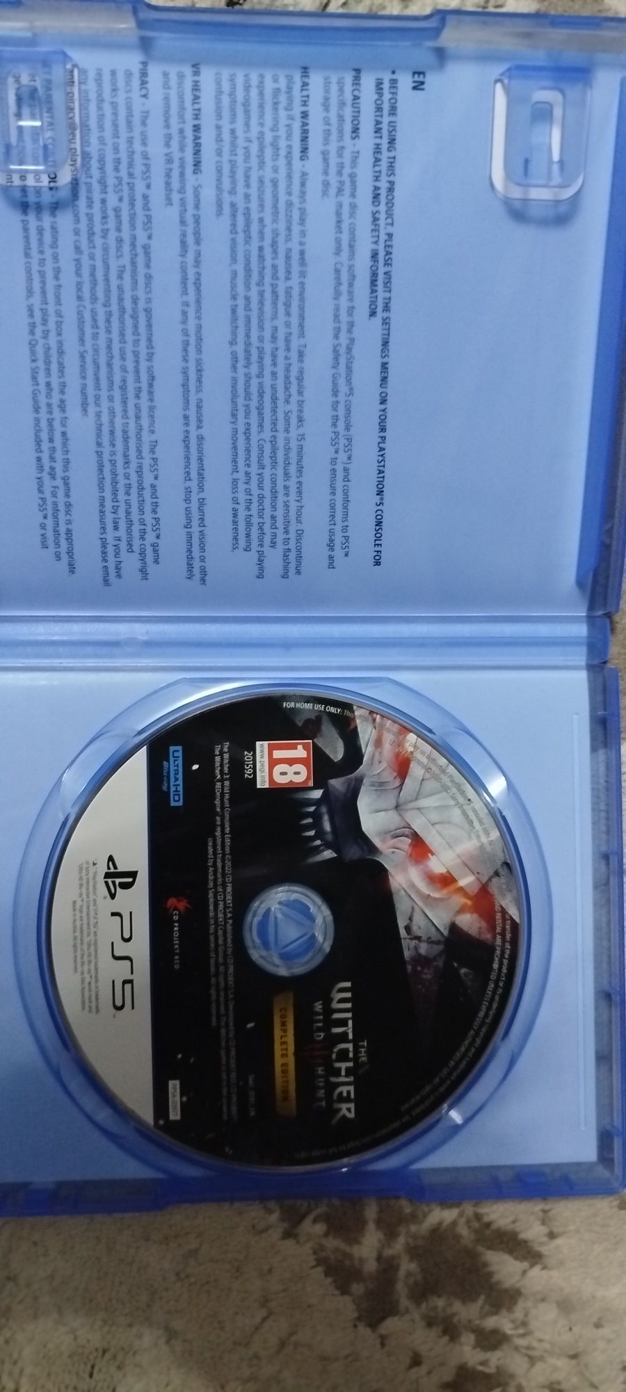 Игра на ps 5 Ведьмак 3 дикая охота