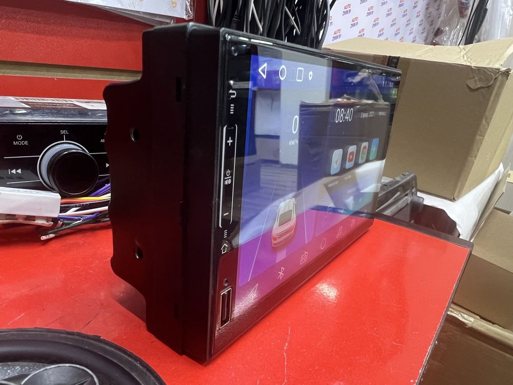 2дин Андроид магнитола 7»дюйм магнитафон с IPS CarPlay Память 2гб 32гб