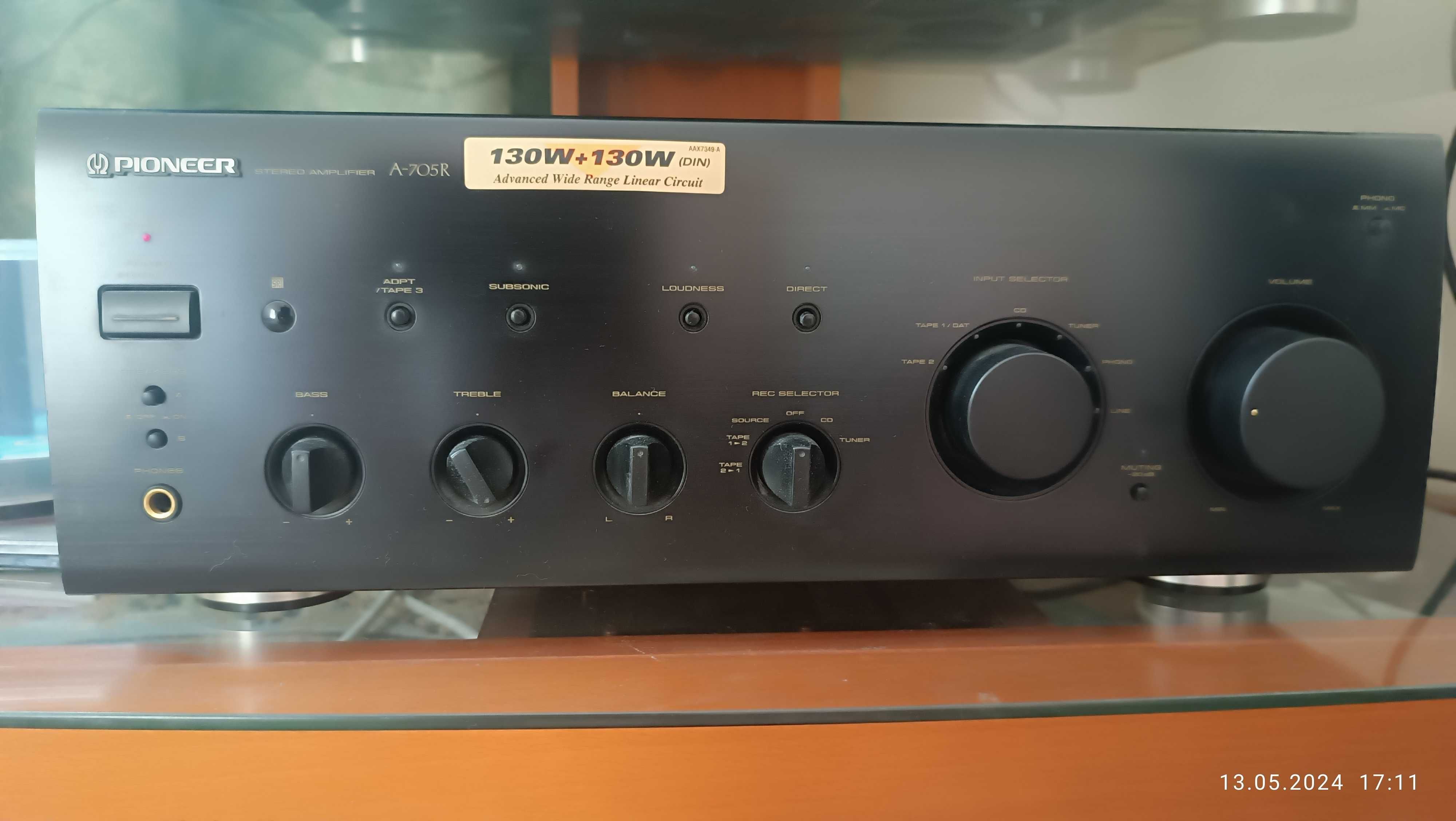 Музыкальный центр PIONEER 705 серия + акустика JBL LXE990, б.у